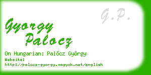 gyorgy palocz business card