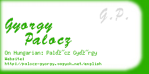 gyorgy palocz business card